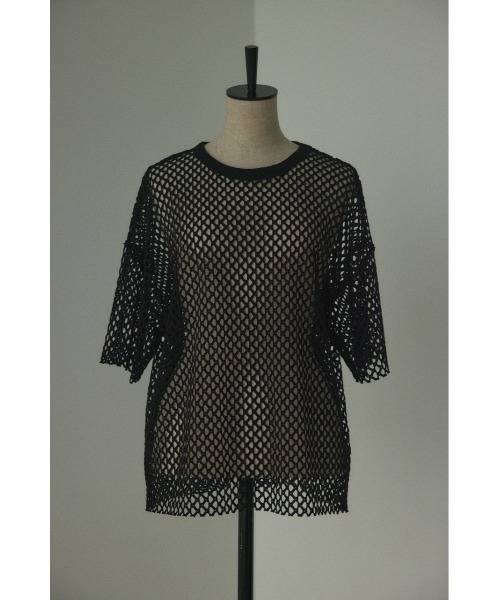 「BLACK BY MOUSSY」 半袖ニット FREE ブラック レディース_画像8