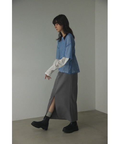 「BLACK BY MOUSSY」 半袖ニット FREE ブラック レディース_画像9