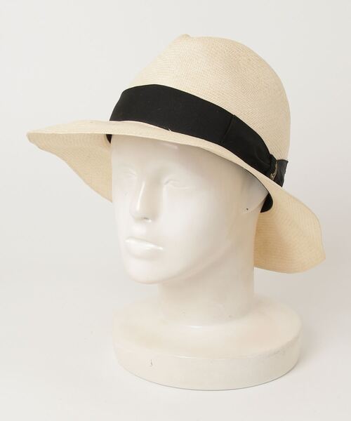 イタリアBorsalino ベージュ ストローハット Borsalino（ボルサリーノ） ストローハット 58 ベージュ レディース