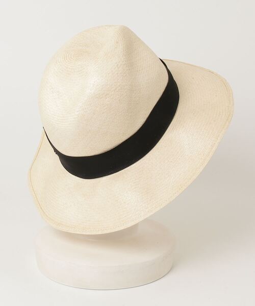 「Borsalino」 ストローハット 58 ベージュ レディースの画像