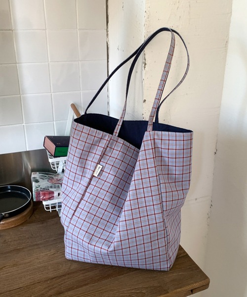 IRADOWL（アイラドール） トートバッグ レトロチェック柄トートバッグ