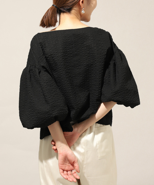 「VERMEIL par iena」 半袖ブラウス FREE サックスブルー レディース_画像5