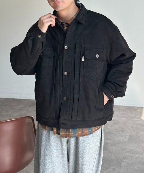 CPCM（シーピーシーエム） ブルゾン アウター フェイクスエード