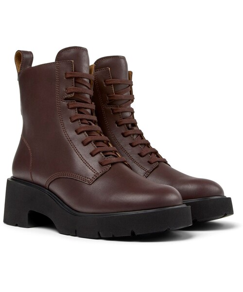 【現行品✨】Camper MILAH ブーツ　本革　厚底　定価3.7万　24cm CAMPER（カンペール） ブーツ MILAH / アンクルブーツ レディース
