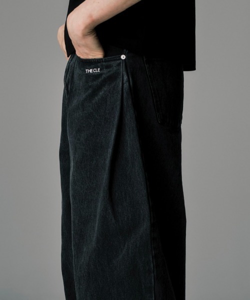 THE CLE」 加工デニムパンツ SMALL ブラック メンズ : ZOZOTOWN Yahoo