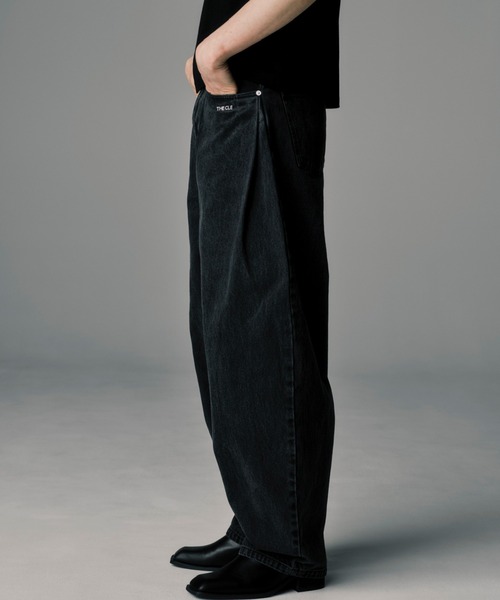 THE CLE」 加工デニムパンツ SMALL ブラック メンズ : ZOZOTOWN Yahoo
