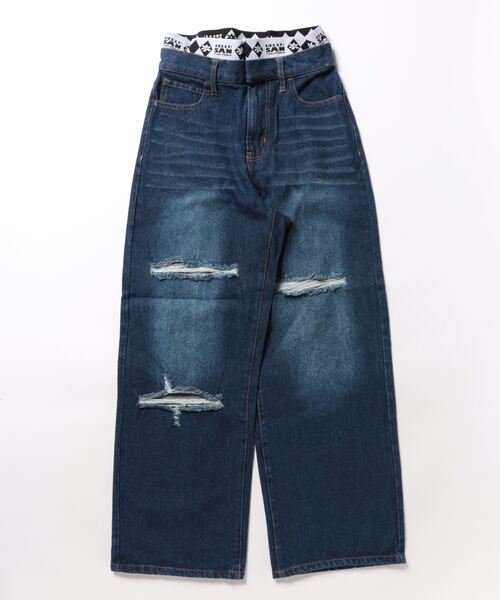 「HELLO.SANFRANCISCO」 デニムパンツ SMALL ブルー レディース_画像2