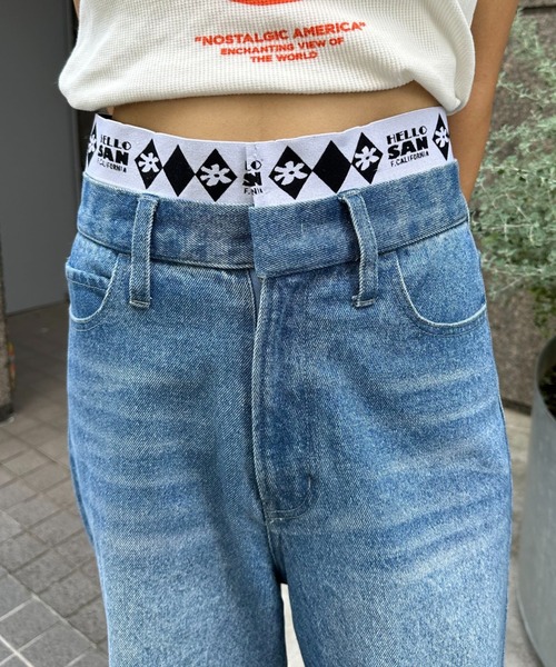 「HELLO.SANFRANCISCO」 デニムパンツ SMALL ブルー レディース_画像9