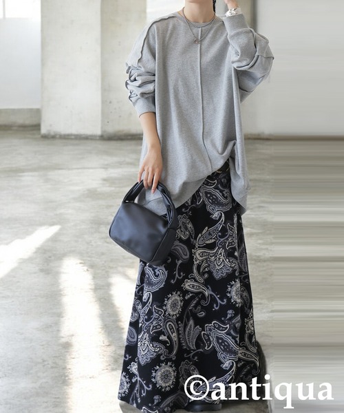 antiqua（アンティカ） スカート ペイズリー柄 ロングスカート
