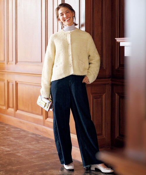 UNFILO（アンフィーロ） ニット セーター 「STORY×UNFILO」シャギー