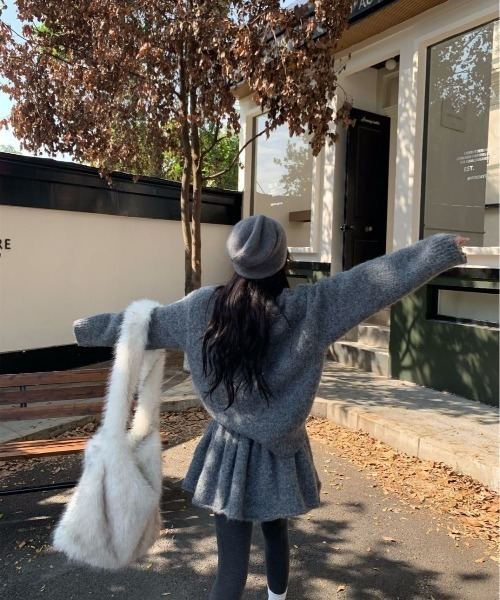 ViViDAY セットアップ 「上下2点セット」ニットカーディガン＋ニット