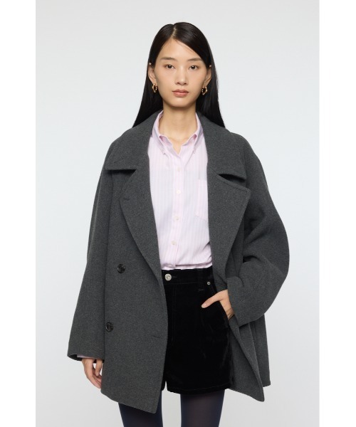 MOUSSY（マウジー） ピーコート pコート DOUBLE BREASTED MID コート