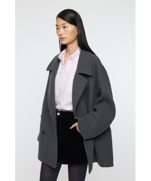 MOUSSY（マウジー） ピーコート pコート DOUBLE BREASTED MID コート