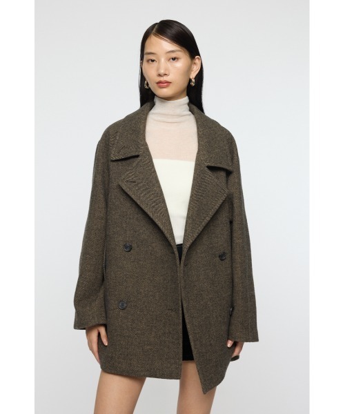 MOUSSY（マウジー） ピーコート pコート DOUBLE BREASTED MID コート