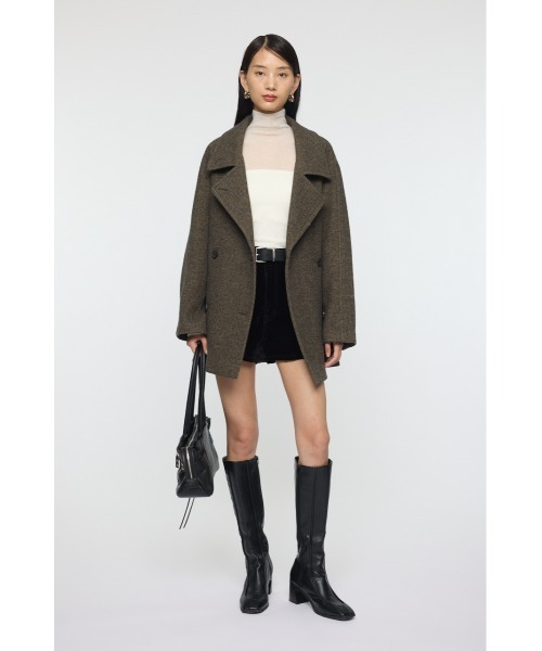 MOUSSY（マウジー） ピーコート pコート DOUBLE BREASTED MID コート