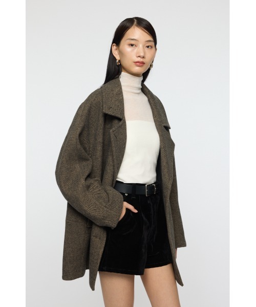 MOUSSY（マウジー） ピーコート pコート DOUBLE BREASTED MID コート