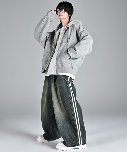 ADRER（アドラー） ジップアップパーカー X-SMALL ブラック メンズ