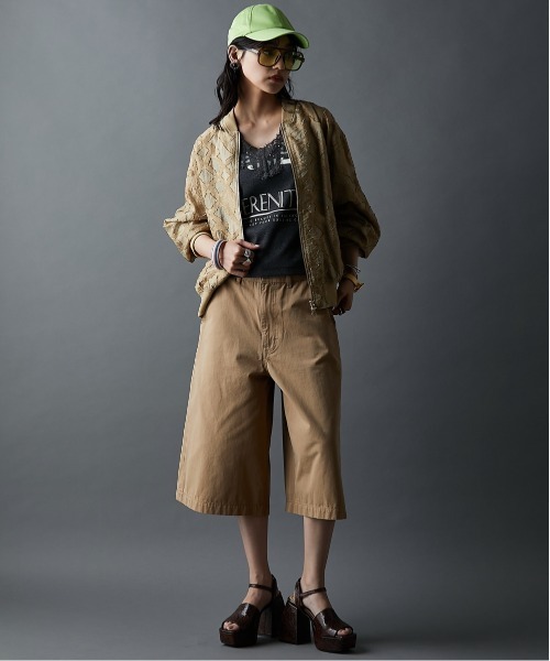 「GEVS.」 「SMILELAND」ブルゾン 4L マスタード レディース_画像3