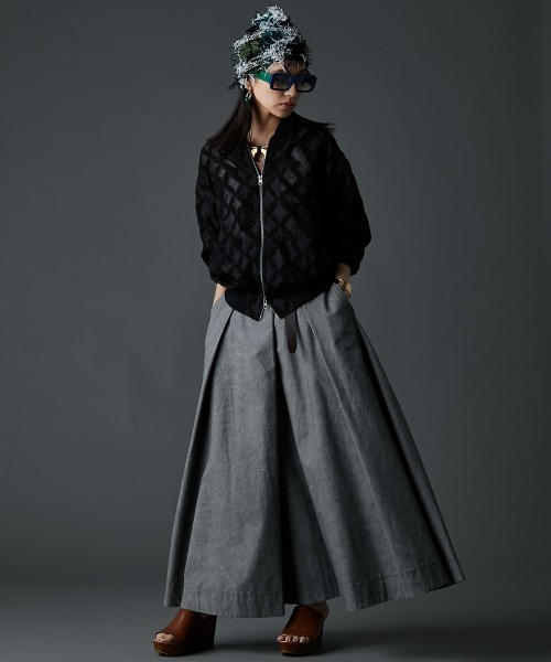 「GEVS.」 「SMILELAND」ブルゾン 4L マスタード レディース_画像4