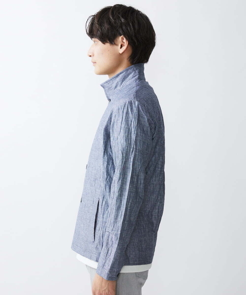 「MK MICHEL KLEIN HOMME 」 長袖シャツ 48 ダークインディゴブルー メンズ_画像6