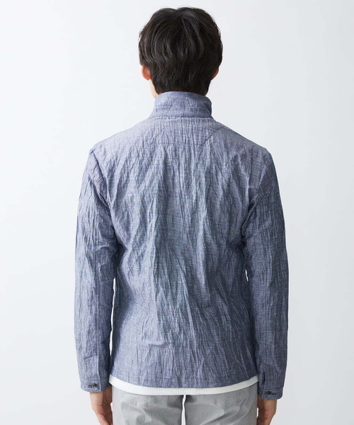 「MK MICHEL KLEIN HOMME 」 長袖シャツ 48 ダークインディゴブルー メンズ_画像7