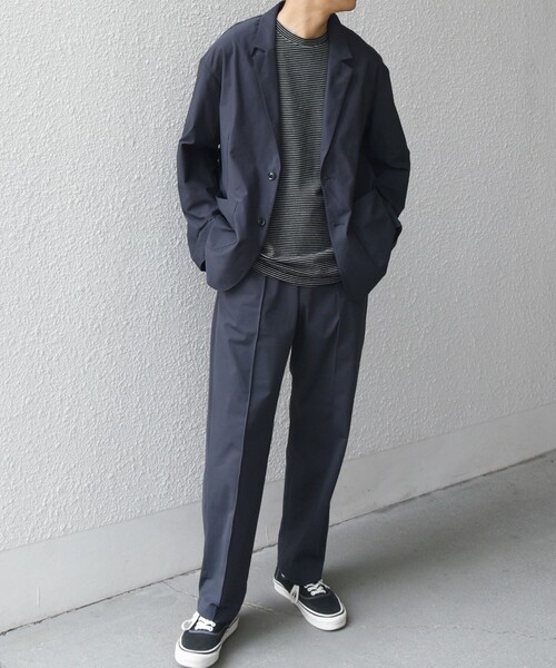 SHIPS any 「SHIPS any」 スラックス LARGE チャコールグレー メンズ