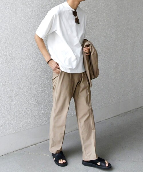 SHIPS any 「SHIPS any」 スラックス LARGE チャコールグレー メンズ