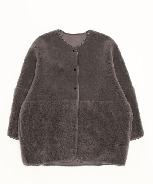 BEAUTY＆YOUTH UNITED ARROWS ノーカラーコート - ブラック レディース