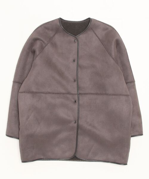 BEAUTY&YOUTH UNITED ARROWS　ノーカラーコート BEAUTY＆YOUTH UNITED ARROWS ノーカラーコート - ブラック レディース