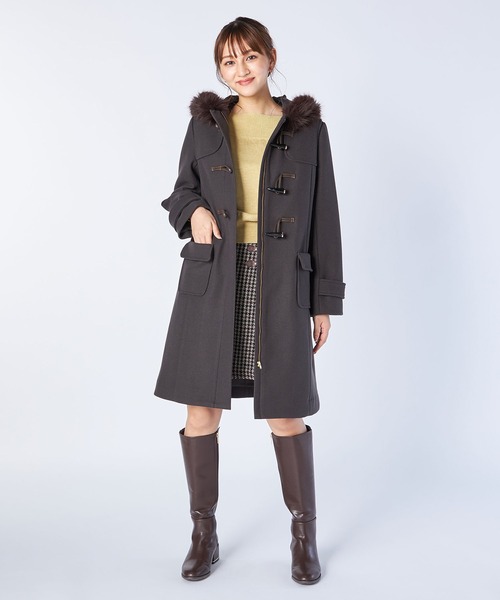 LAISSE PASSE（レッセパッセ） ダッフルコート 36 グレー レディース