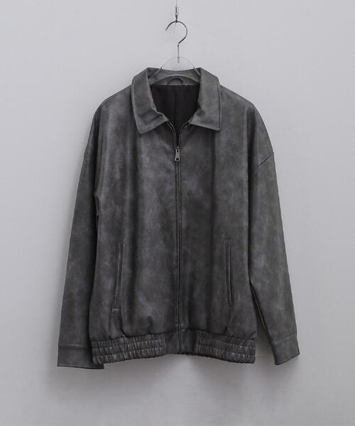 ジャケット・アウター Tos high quality wide silhouette blouson / black | natto | ナット 公式