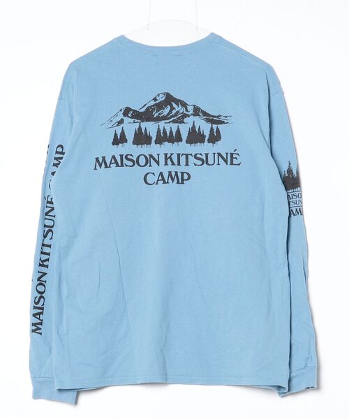 MAISON KITSUNE（メゾン キツネ） 長袖Tシャツ L ライトブルー メンズ