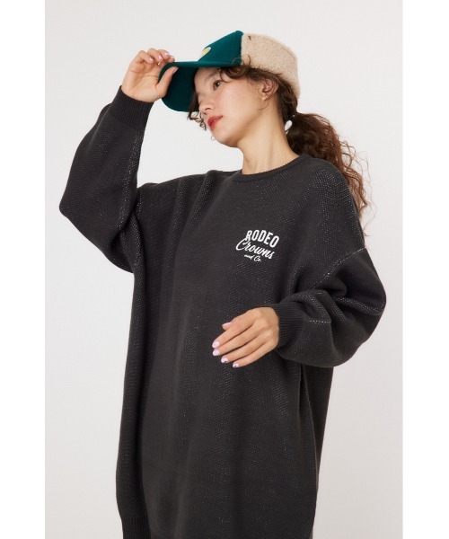 「RODEO CROWNS WIDE BOWL」 ニットワンピース FREE チャコールグレー レディース_画像6