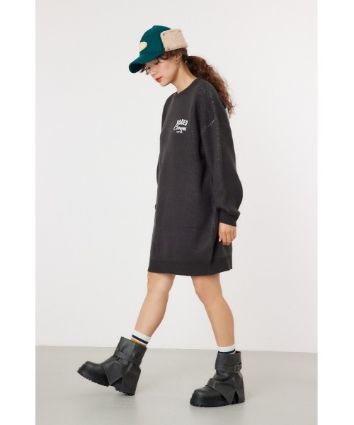 「RODEO CROWNS WIDE BOWL」 ニットワンピース FREE チャコールグレー レディース_画像9