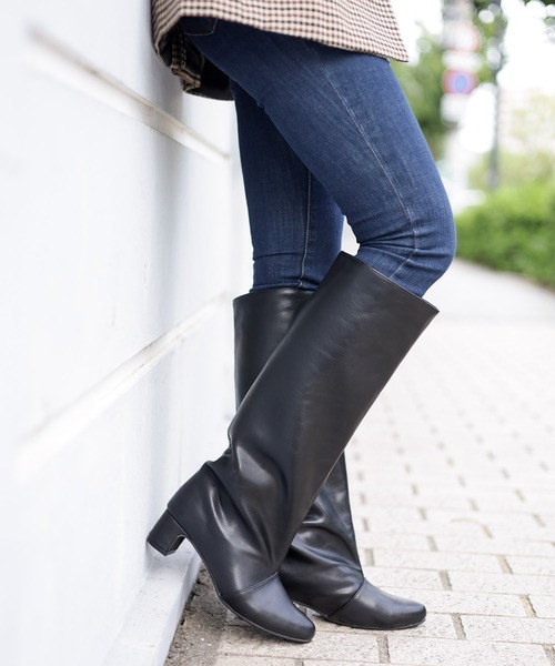 「SESTO」 ロングブーツ M ブラック レディース_画像5