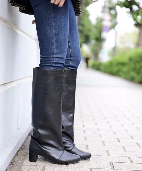 「SESTO」 ロングブーツ M ブラック レディース_画像6