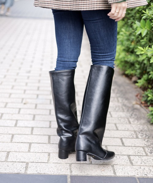 「SESTO」 ロングブーツ M ブラック レディース_画像8