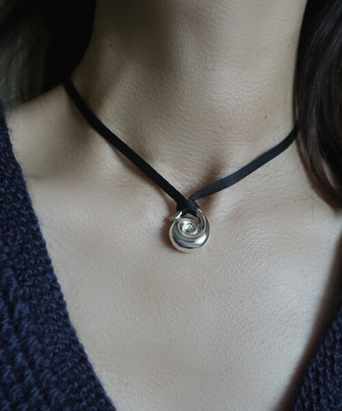 チョーカー 「in mood」SILK SCROLL CHOKER ネックレス レディースの画像