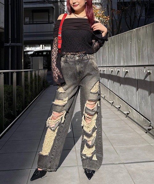 SPIRALGIRL（スパイラルガール） デニムパンツ SMALL ブルー