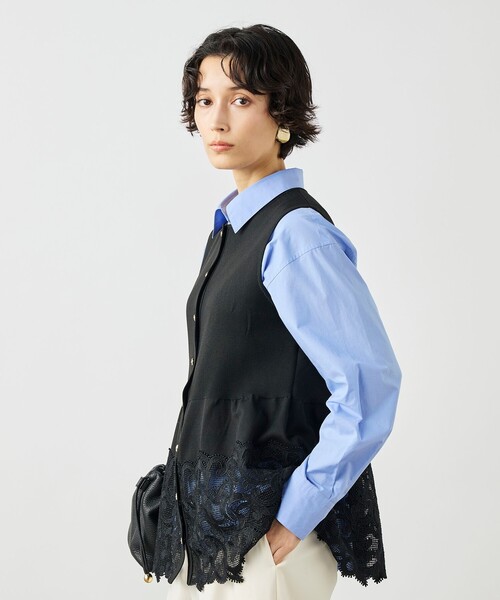NOLLEY'S(ノーリーズ) ベスト ジレ 入学式 「手洗い可能」レース付き NOLLEY'S(ノーリーズ) ベスト ジレ 入学式 「手洗い可能」レース付き