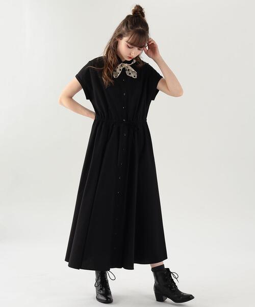 「To b. by agnes b.」 半袖ワンピース 36 ブラック レディースの画像