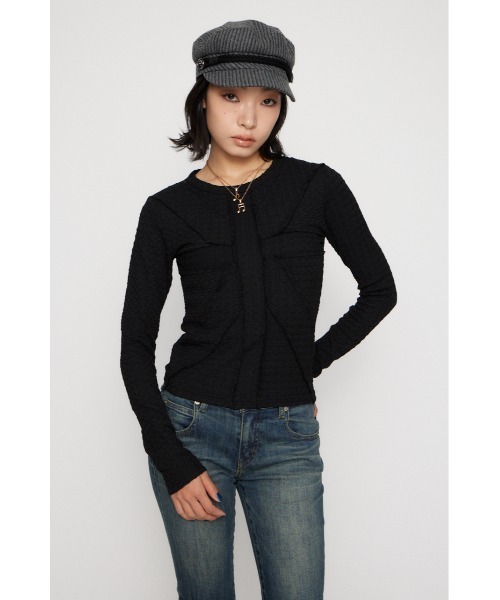 ラグアジェム　トップス　laguagem LAGUA GEM（ラグアジェム） ニット セーター CROSS RIB KNIT トップス