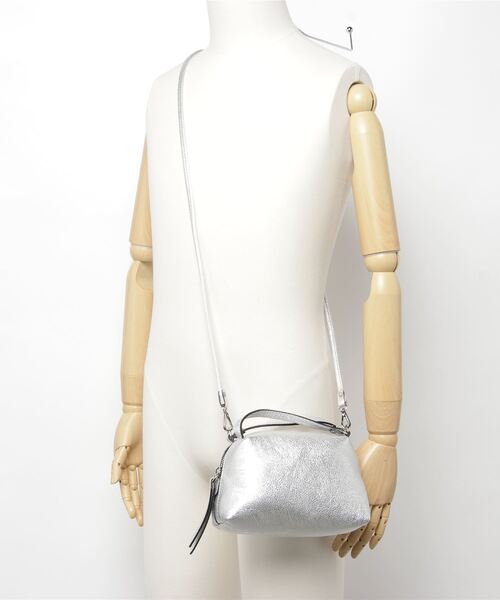「GIANNI CHIARINI」 2WAYバッグ ONE SIZE シルバー レディース_画像5