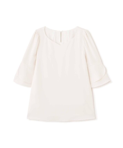「PROPORTION BODY DRESSING」 半袖ブラウス SMALL ベージュ レディース_画像2