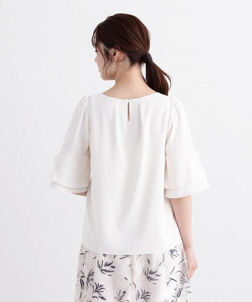 「PROPORTION BODY DRESSING」 半袖ブラウス SMALL ベージュ レディース_画像9