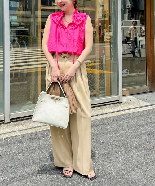 「NOLLEY'S Sophi」 スラックス 36 ベージュ レディース_画像7