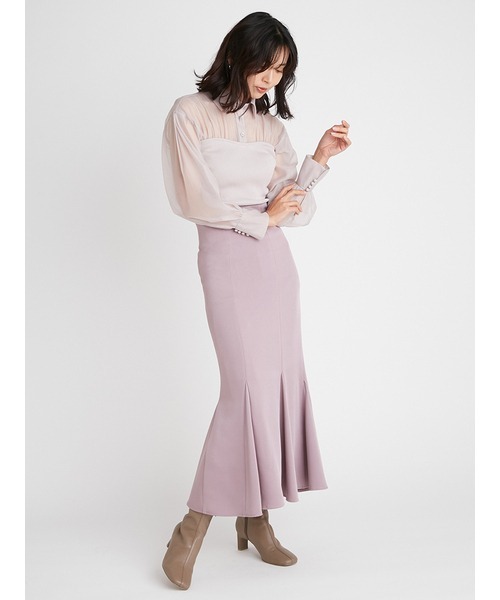 「SNIDEL」 ロングスカート 2 ブラウン レディース_画像4