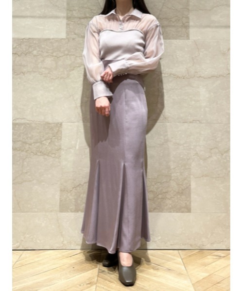 「SNIDEL」 ロングスカート 2 ブラウン レディース_画像6