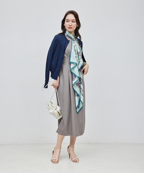「ROPE'」 ノースリーブワンピース 36 ベージュ レディースの画像