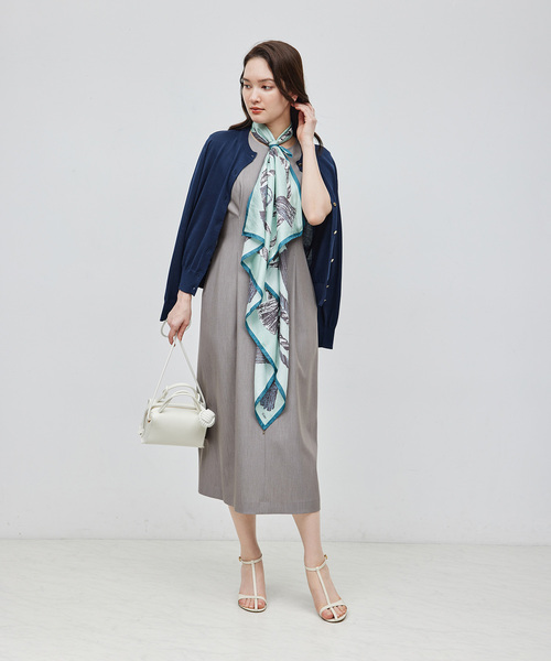 「ROPE'」 ノースリーブワンピース 36 ベージュ レディースの画像